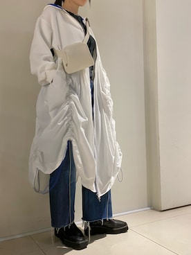 「ROYAL FLASH（ロイヤルフラッシュ）のアイテム（ジャケット/アウター）」を使った、照井千尋さん（レディース・163cm）の冬コーディネート
