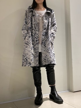 「KMRii」｜「アイテム（ジャケット/アウター）」を使った、照井千尋さん（レディース・163cm）の冬コーディネート
