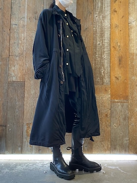 「ROYAL FLASH（ロイヤルフラッシュ）のアイテム（ジャケット/アウター）」を使った、照井千尋さん（レディース・163cm）の冬コーディネート