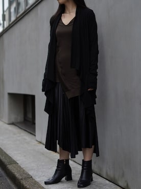 「ADDICT NOIR（アディクトノアー）のアイテム」を使った、照井千尋さん（レディース・163cm）の夏コーディネート