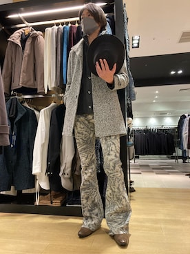 「TORNADO MART（トルネードマート）のアイテム（ジャケット/アウター、グレー系）」を使った、sakaさん（メンズ・181cm）の秋コーディネート