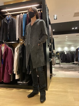 「TORNADO MART（トルネードマート）のアイテム（その他アウター）」を使った、sakaさん（メンズ・181cm）の冬コーディネート