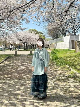 「grounds（グラウンズ）のアイテム」を使った、るる 🥦低身長コーデ🥬さん（レディース・149cm）の春コーディネート