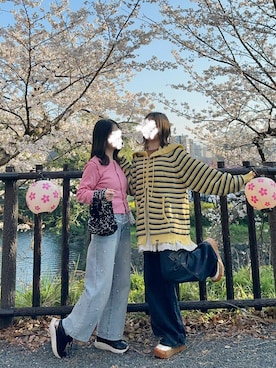 「SHEENA（シーナ）のアイテム（パンツ）」を使った、るる 🥦低身長コーデ🥬さん（レディース・149cm）の春コーディネート