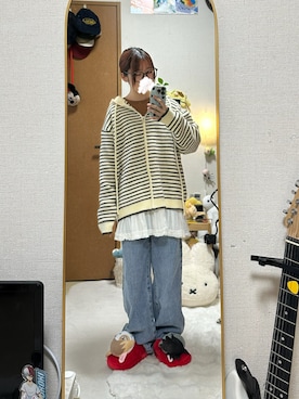 「WEGO（ウィゴー）のアイテム（パンツ）」を使った、るる 🥦低身長コーデ🥬さん（レディース・149cm）の春コーディネート