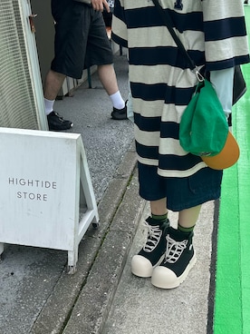 「アイテム（ポロシャツ）」を使った、るる 🥦低身長コーデ🥬さん（レディース・149cm）の秋コーディネート