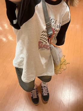 「アイテム（その他）」を使った、るる 🥦低身長コーデ🥬さん（レディース・149cm）の秋コーディネート
