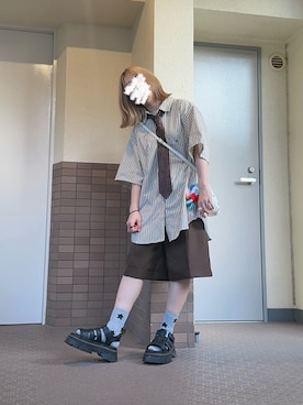 「アイテム（フォーマルスーツ/小物）」を使った、るる 🥦低身長コーデ🥬さん（レディース・149cm）の夏コーディネート