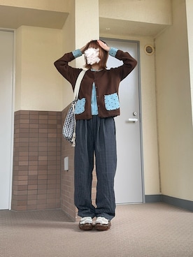 「grounds（グラウンズ）のアイテム（シューズ）」を使った、るる 🥦低身長コーデ🥬さん（レディース・149cm）の春コーディネート