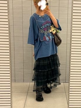 「Handmade（ハンドメイド）のアイテム」を使った、るる 🥦低身長コーデ🥬さん（レディース・149cm）の夏コーディネート