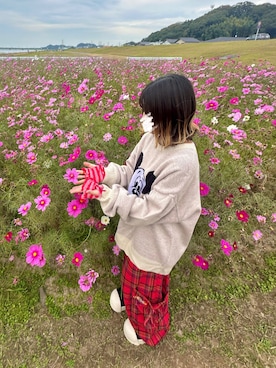 「アイテム（財布/小物）」を使った、るる 🥦低身長コーデ🥬さん（レディース・149cm）の秋コーディネート