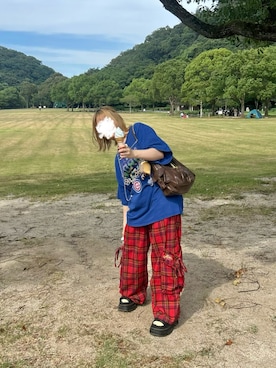 「Handmade（ハンドメイド）のアイテム」を使った、るる 🥦低身長コーデ🥬さん（レディース・149cm）の夏コーディネート