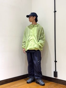 「Wide Dad（ワイドダッド）のアイテム」を使った、オタケさん（メンズ・162cm）の夏コーディネート
