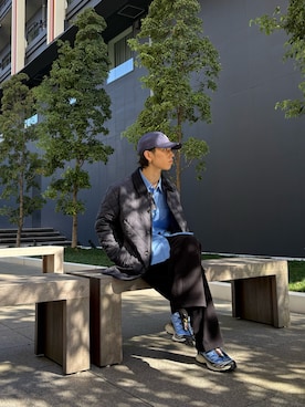 「イチ推しジャケットスタイル」｜「アイテム（その他アウター）」を使った、オタケさん（メンズ・162cm）の秋コーディネート