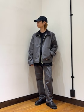 「URBAN RESEARCH（アーバンリサーチ）のDICKIES　EISENHOWER JACKET（ブルゾン、グレー系）」を使った、オタケさん（メンズ・162cm）の春コーディネート