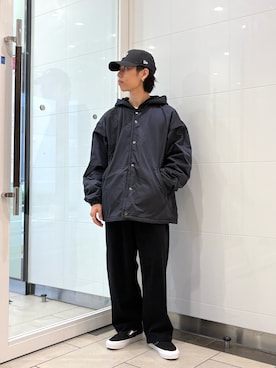 「アイテム（スリッポン）」を使った、オタケさん（メンズ・162cm）の秋コーディネート