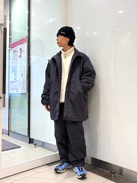 「アイテム（モッズコート）」を使った、オタケさん（メンズ・162cm）の秋コーディネート