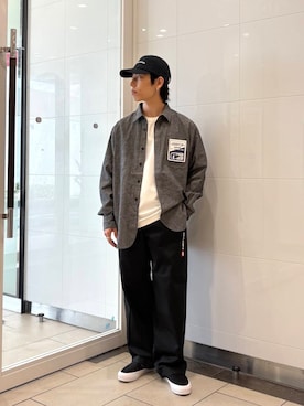 「VANS（バンズ）のアイテム」を使った、オタケさん（メンズ・162cm）の夏コーディネート