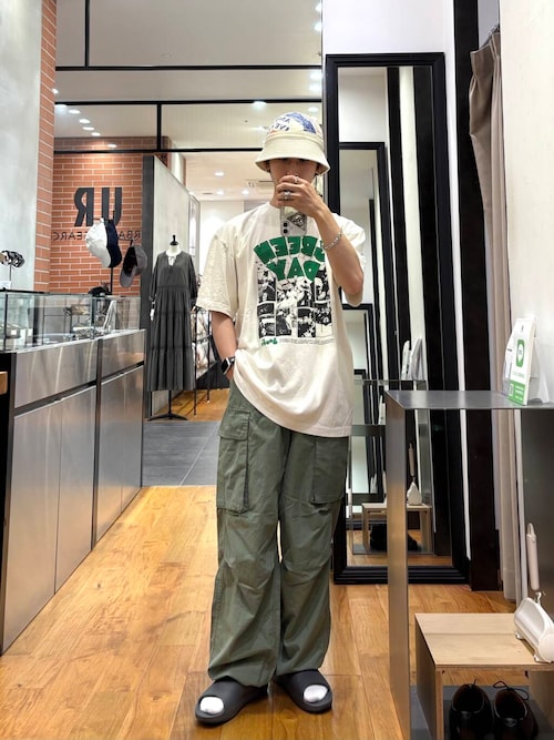 URBAN RESEARCH iD　コットンリップストップカーゴパンツ