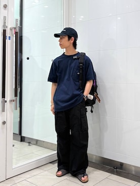 「URBAN RESEARCH（アーバンリサーチ）のアイテム（パンツ）」を使った、オタケさん（メンズ・162cm）の夏コーディネート