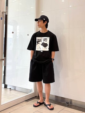 「URBAN RESEARCH（アーバンリサーチ）のアイテム（パンツ）」を使った、オタケさん（メンズ・162cm）の夏コーディネート