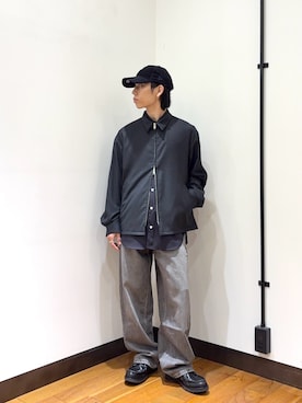 「URBAN RESEARCH（アーバンリサーチ）のSTRETCH PONTE ZIP BLOUSON（ブルゾン、グレー系）」を使った、オタケさん（メンズ・162cm）の秋コーディネート