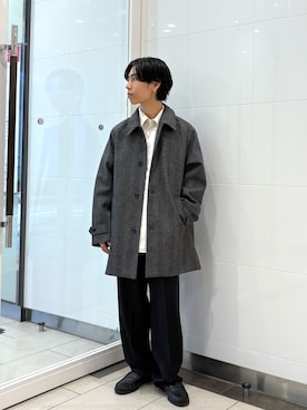 「秋のシャツ着こなし術」｜「アイテム（シューズ）」を使った、オタケさん（メンズ・162cm）の秋コーディネート