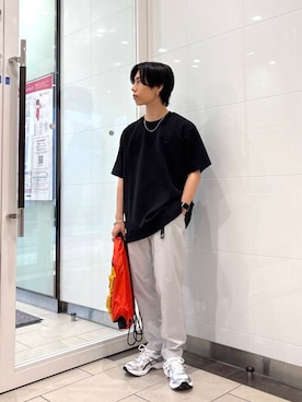 「Gramicci（グラミチ）のアイテム（パンツ）」を使った、オタケさん（メンズ・162cm）の夏コーディネート
