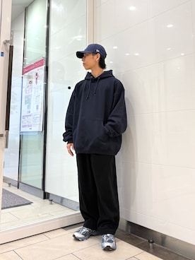 「URBAN RESEARCH（アーバンリサーチ）のアイテム（パーカー）」を使った、オタケさん（メンズ・162cm）の秋コーディネート