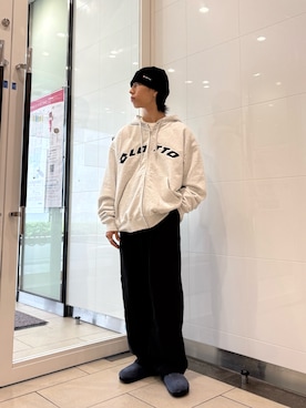 「アイテム（ニットキャップ/ビーニー）」を使った、オタケさん（メンズ・162cm）の秋コーディネート