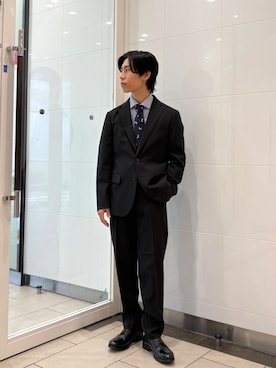 「アイテム（スーツジャケット）」を使った、オタケさん（メンズ・162cm）の夏コーディネート