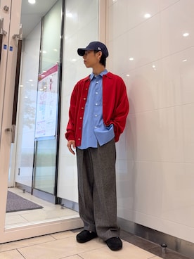 「アイテム（サンダル）」を使った、オタケさん（メンズ・162cm）の冬コーディネート