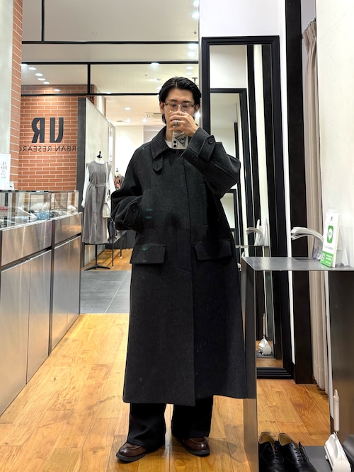 【値段交渉可能】Voyager Bold Balmacaan Coat ANOTHER OFFICE (アナザーオフィス) Voyager Bold Balmacaan Coat