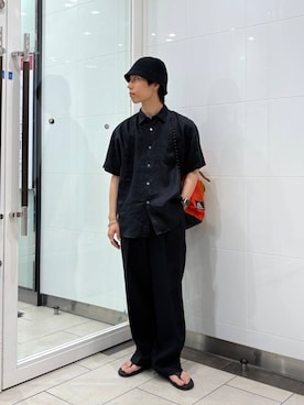 「URBAN RESEARCH（アーバンリサーチ）のアイテム（パンツ）」を使った、オタケさん（メンズ・162cm）の夏コーディネート