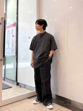 「URBAN RESEARCH（アーバンリサーチ）のアイテム（パンツ）」を使った、オタケさん（メンズ・162cm）の夏コーディネート