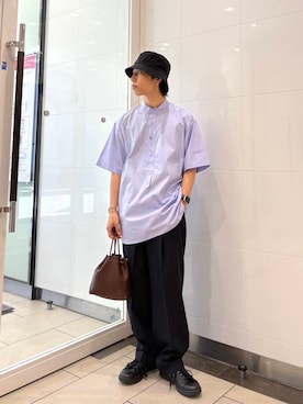 「アイテム（ハット）」を使った、オタケさん（メンズ・162cm）の夏コーディネート