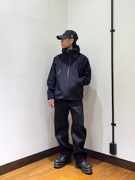 「URBAN RESEARCH（アーバンリサーチ）のDescente　CREAS（テーラードジャケット、ブラック系）」を使った、オタケさん（メンズ・162cm）の秋コーディネート