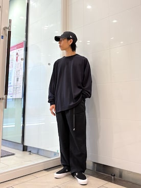 「アイテム（スリッポン）」を使った、オタケさん（メンズ・162cm）の夏コーディネート