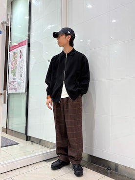 「アイテム（カーディガン/ボレロ）」を使った、オタケさん（メンズ・162cm）の秋コーディネート