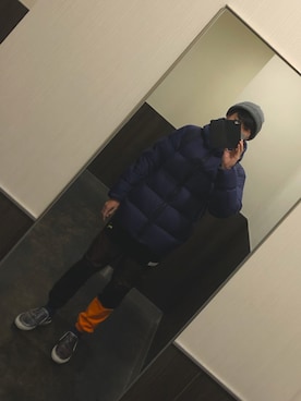 「PUMA」｜「アイテム（スウェットパンツ）」を使った、YUYAさん（メンズ・172cm）の冬コーディネート