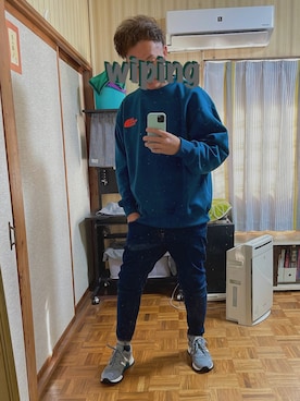 「Big John（ビッグジョン）のアイテム」を使った、wipingさん（メンズ・177cm）の冬コーディネート