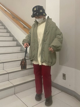 ナイロンジャケットを使った 冬 の人気ファッションコーディネート Wear