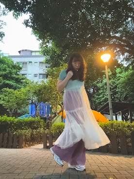 「アイテム（ジャンパースカート）」を使った、mori ★さん（レディース・164cm）の秋コーディネート