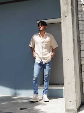 「Chuck Taylor」｜Yoshinori.Uさん（メンズ・172cm）の夏コーディネート