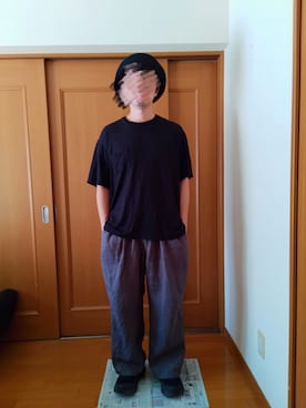 「アイテム（帽子）」を使った、まっすーさん（メンズ・169cm）の秋コーディネート