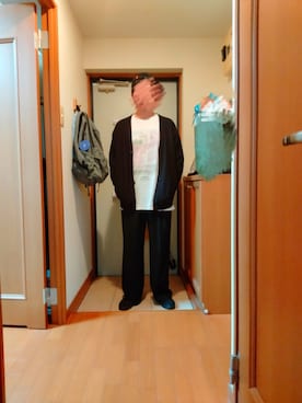 「アイテム（スラックス）」を使った、まっすーさん（メンズ・169cm・30代）の秋コーディネート