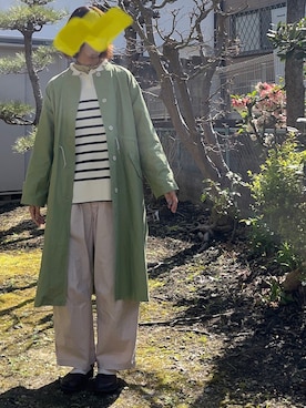 「sm2rhythm（サマンサモスモスリズム）のアイテム（その他アウター）」を使った、おゆきさん（レディース・166cm）の春コーディネート