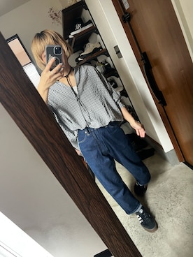 「LENO（リノ）のアイテム（パンツ）」を使った、naeさん（レディース・155cm）の夏コーディネート