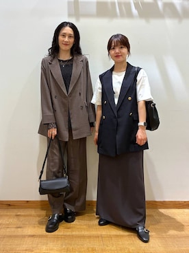 「GLOBAL WORK（グローバルワーク）のアイテム（パンツ）」を使った、hironaさん（レディース・150cm）の秋コーディネート
