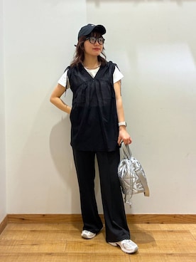 「GLOBAL WORK（グローバルワーク）のアイテム（トップス）」を使った、hironaさん（レディース・150cm）の夏コーディネート
